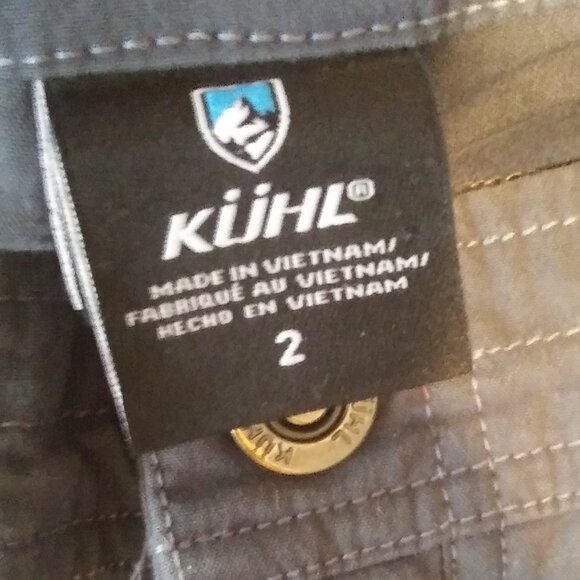 Kuhl shorts snap closure pockets size 2 Vintage patina dye - Picture 5 of 16